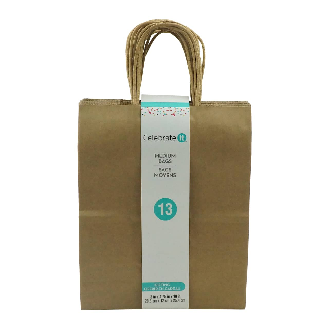 10 Packs: 13ct. (130 total) Medium Solid Gift Bags by Celebrate It&#x2122;